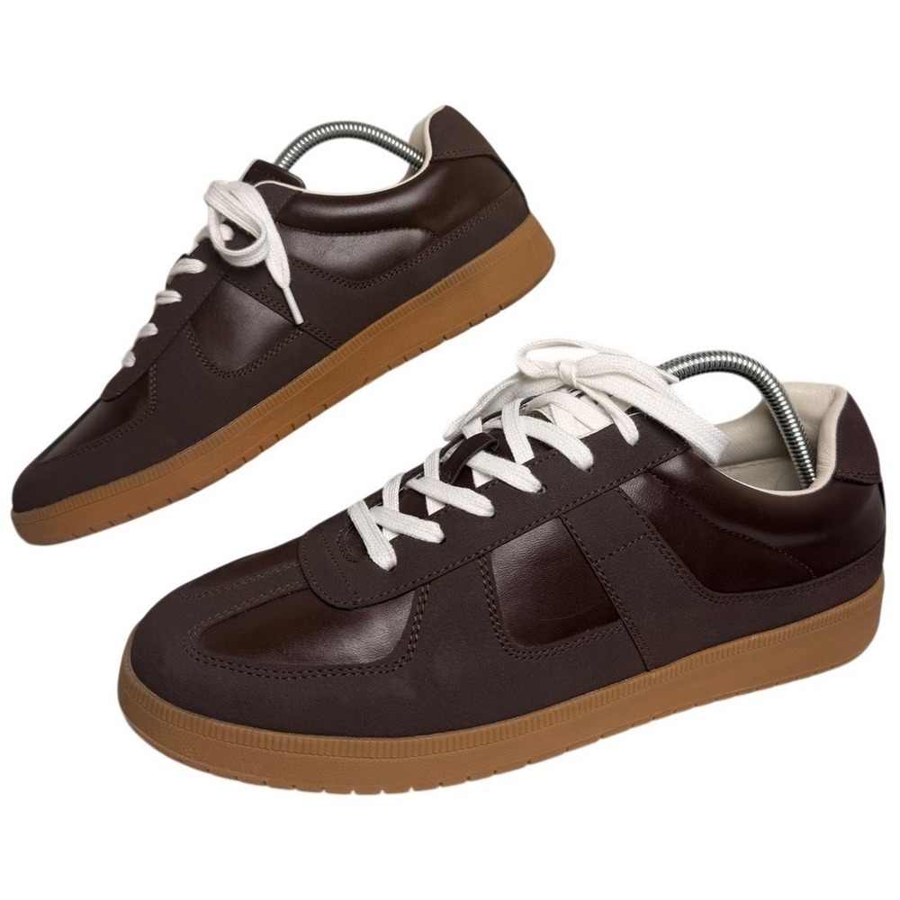 Madden NYC Morddy Brown Sneakers Mens 9 Minimalist Court Gum Sole